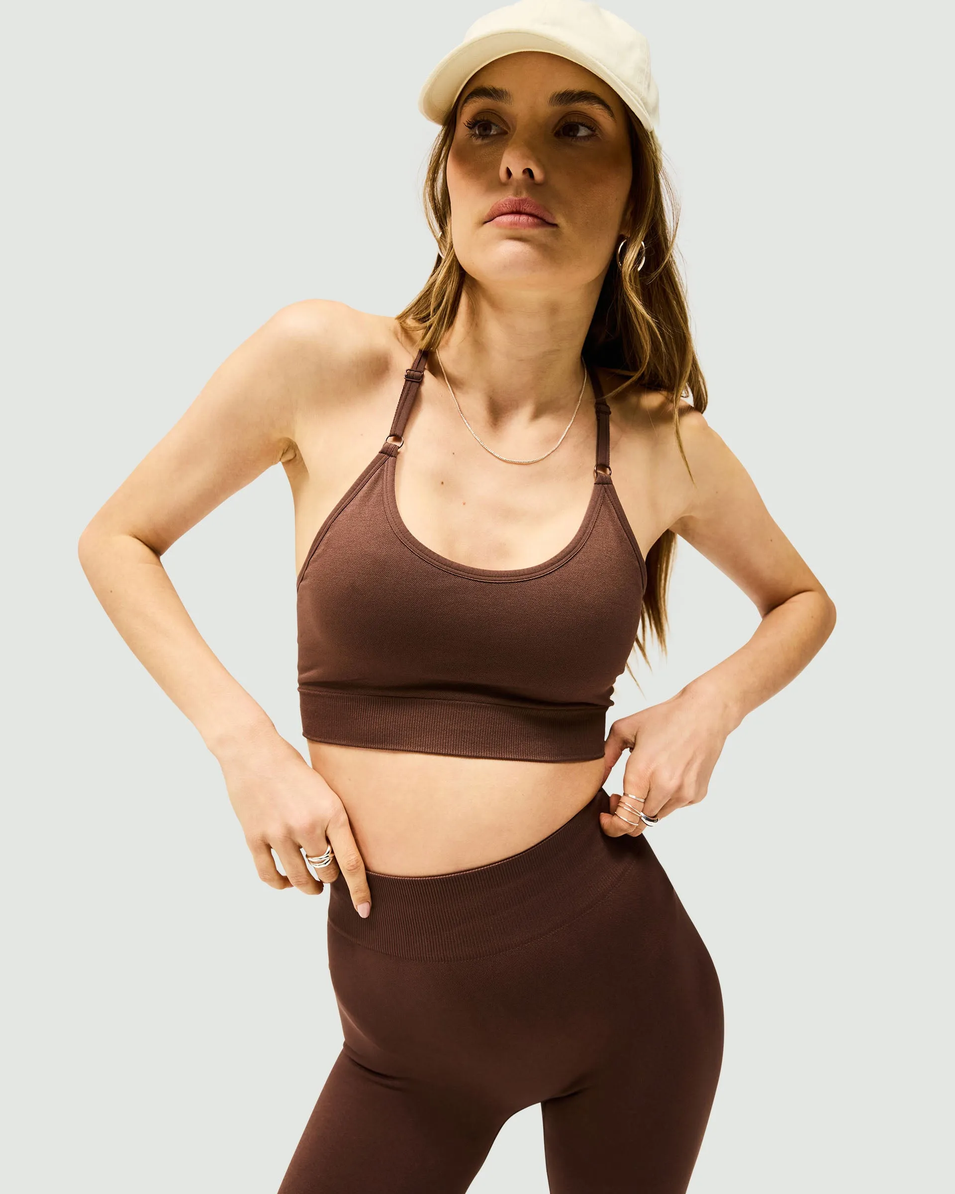 Owners Club Seamless Low Impact Bra - Mocha