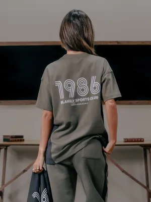Panel Oversized T-Shirt - Safari Green