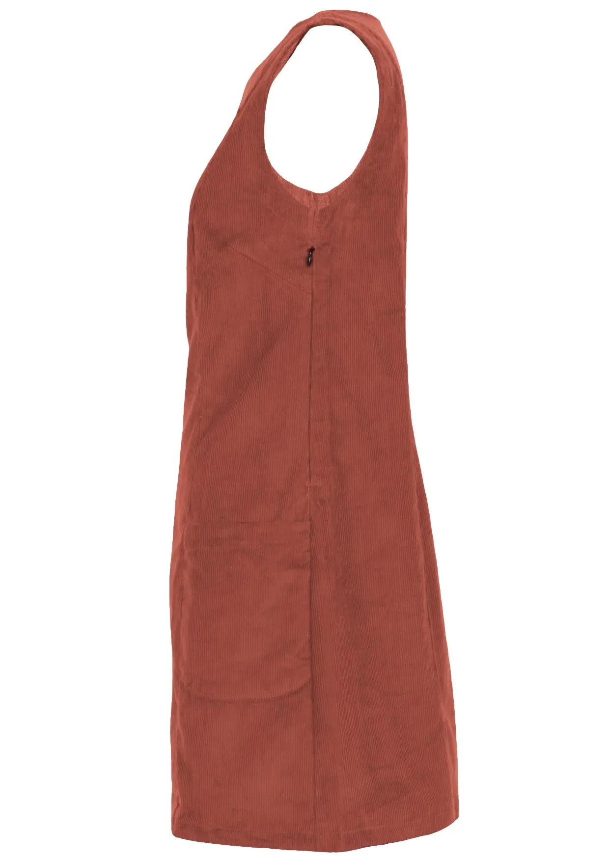 Polly Pocket Corduroy Tunic Burnt Henna