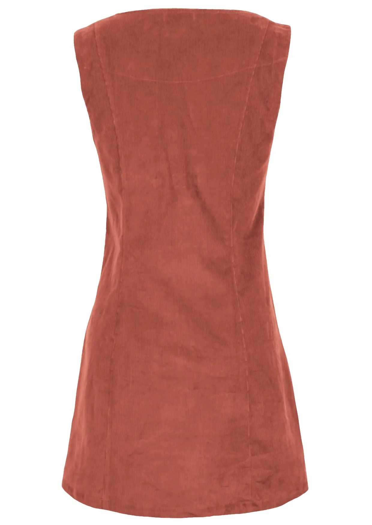 Polly Pocket Corduroy Tunic Burnt Henna