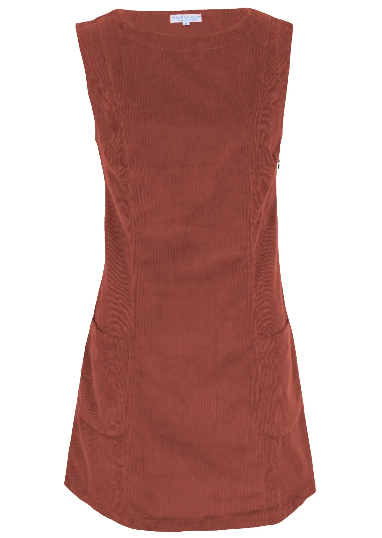 Polly Pocket Corduroy Tunic Burnt Henna