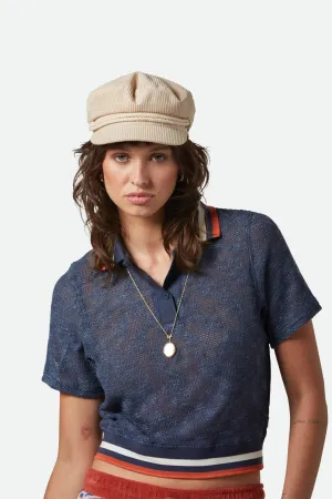 Retro Mesh S/S Polo - Washed Navy
