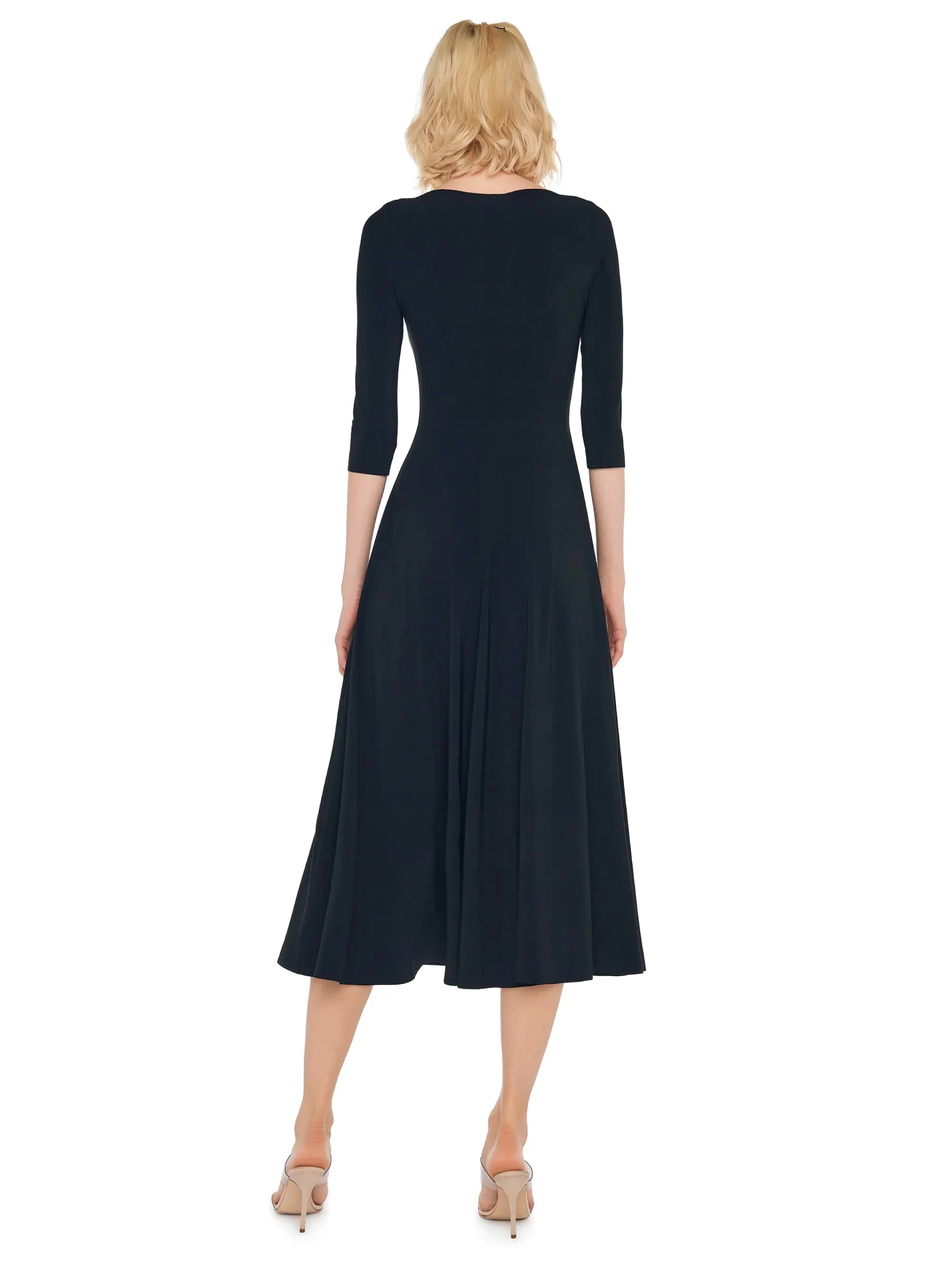 Reversible Black V-Neck Dress