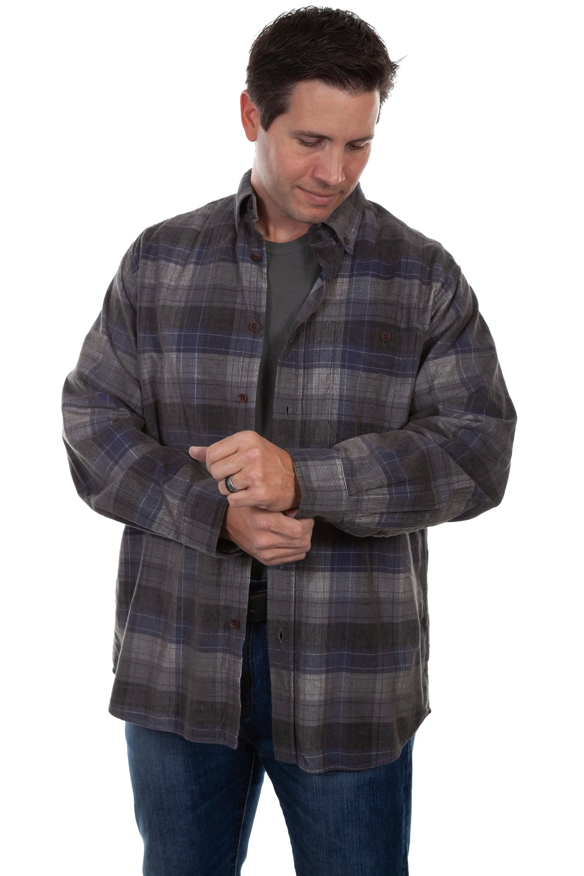 Scully TR-102 Corduroy Men's Western Shirt