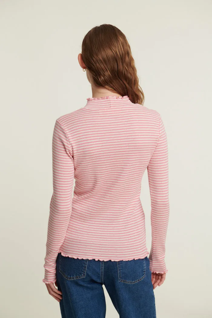 Silma High Neck - Conch shell / birch