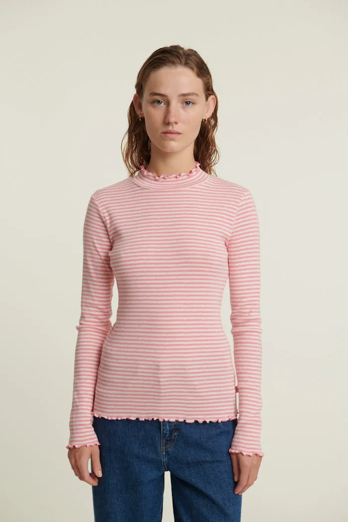 Silma High Neck - Conch shell / birch