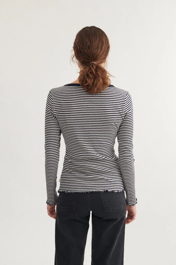 Silma LS Tee - Sky captain / birch
