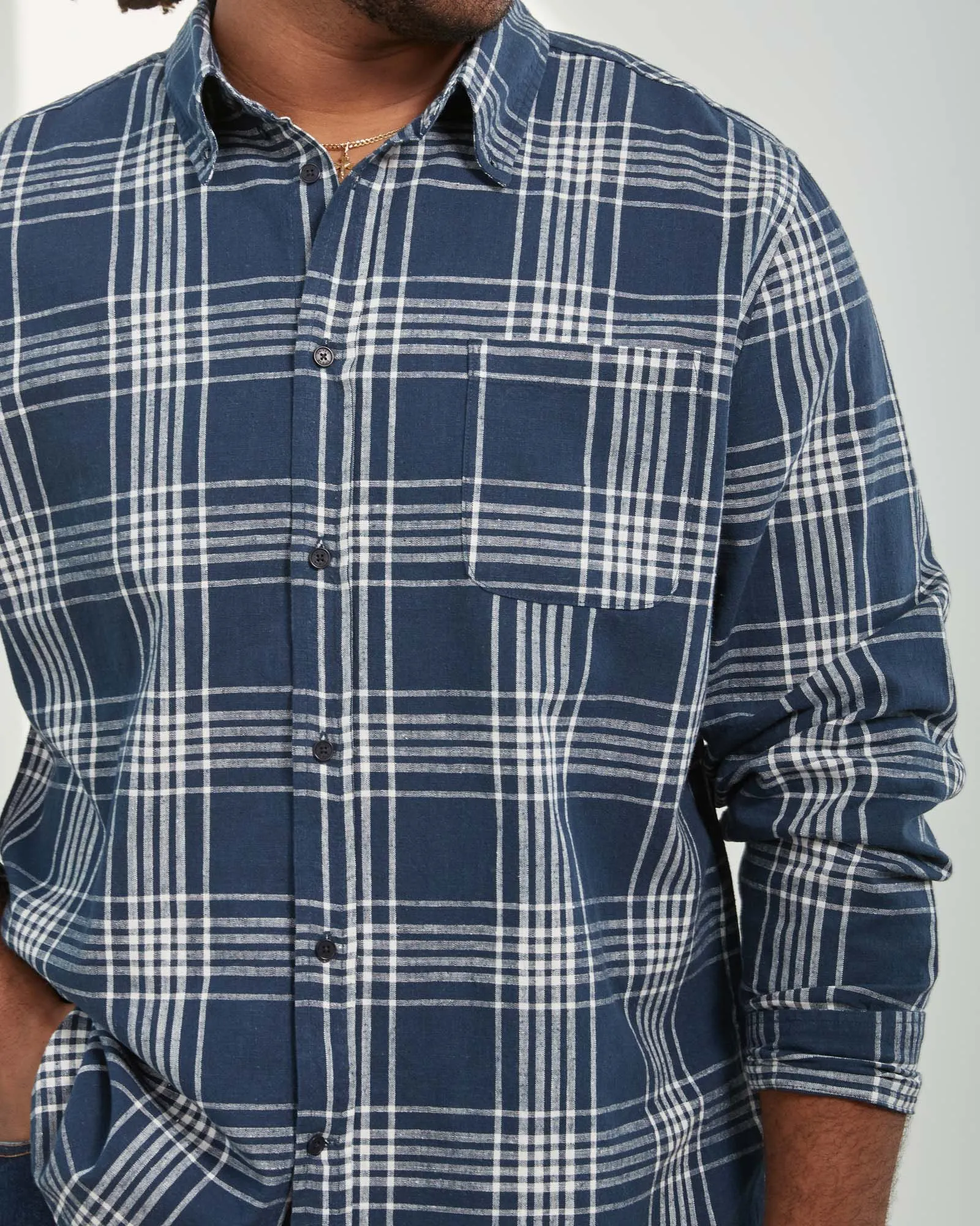 SoftHemp™ Chambray Button Down Shirt