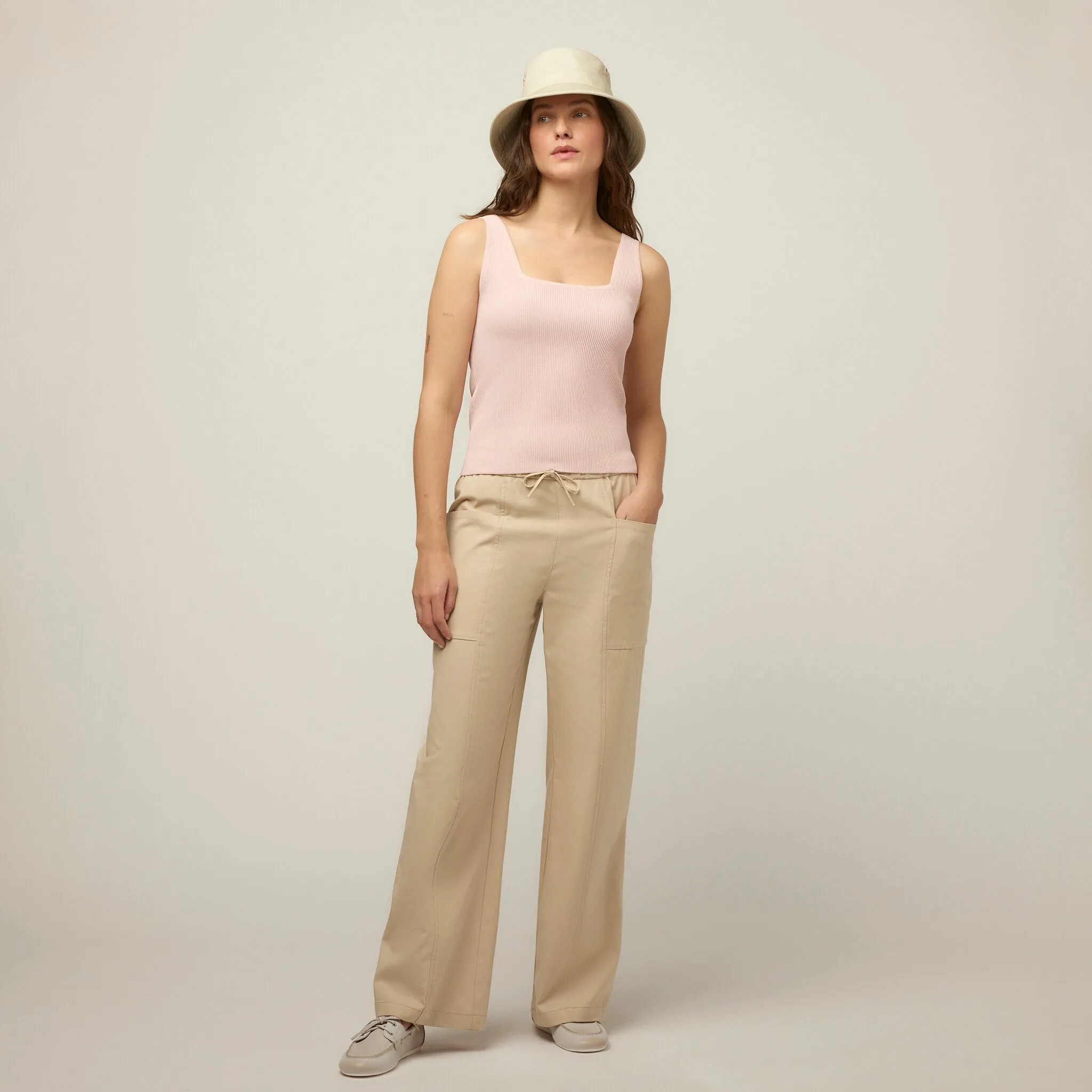 Square Neck Rib Shell