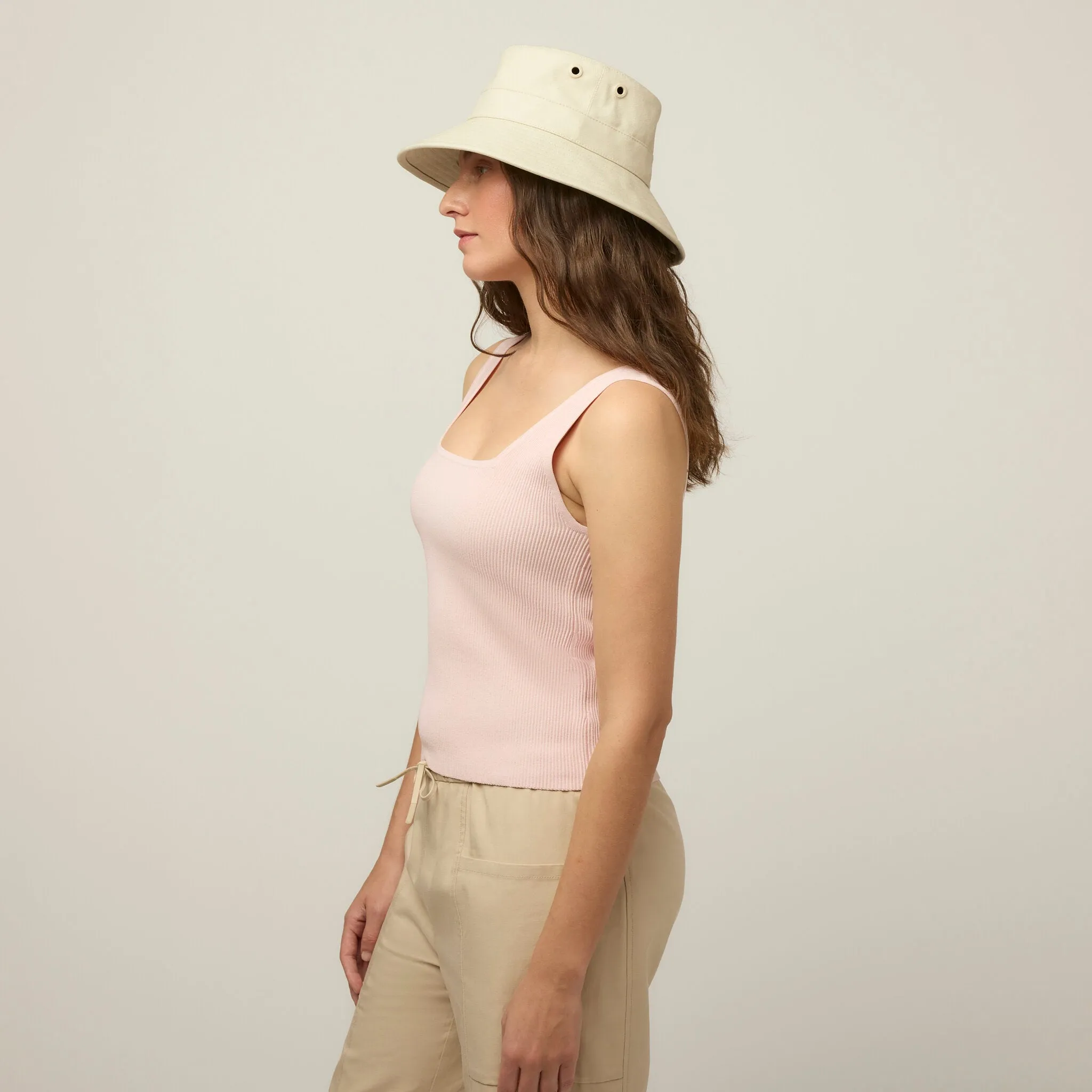 Square Neck Rib Shell