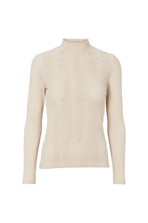 Suvi T-neck - White Swan