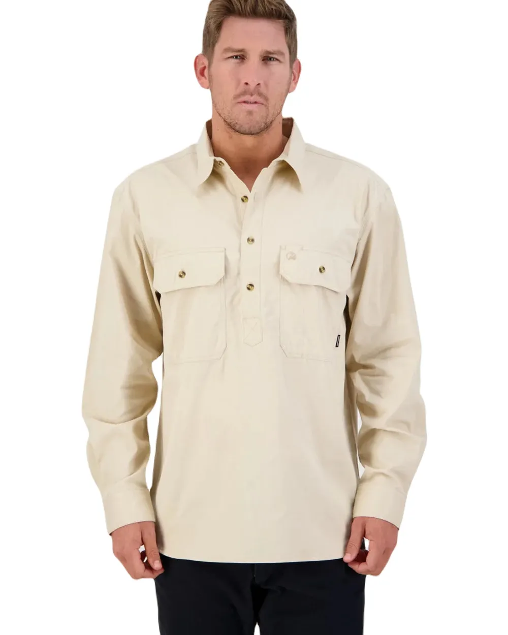 Swanndri Mens Bendigo Long Sleeve Work Shirt