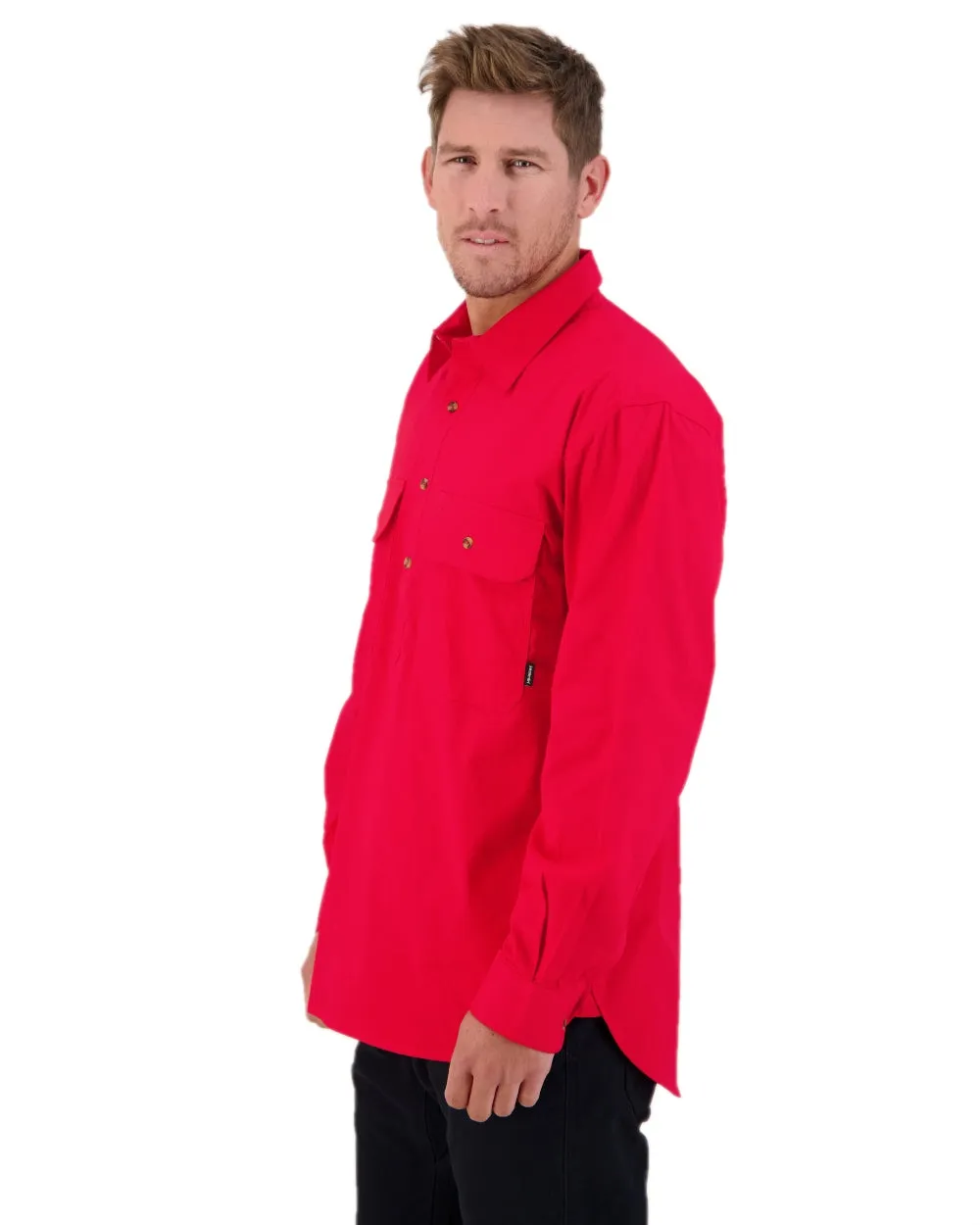 Swanndri Mens Bendigo Long Sleeve Work Shirt