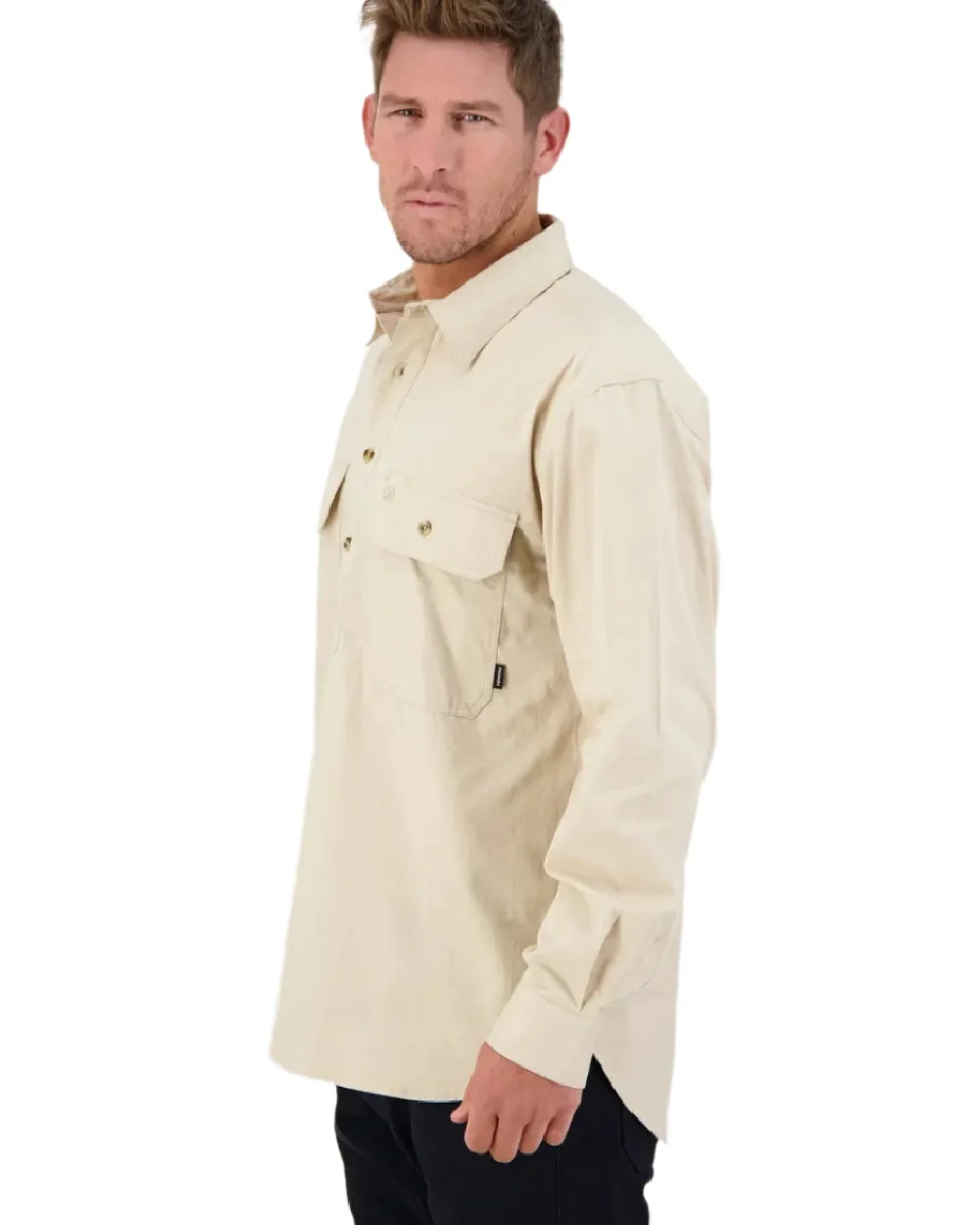 Swanndri Mens Bendigo Long Sleeve Work Shirt