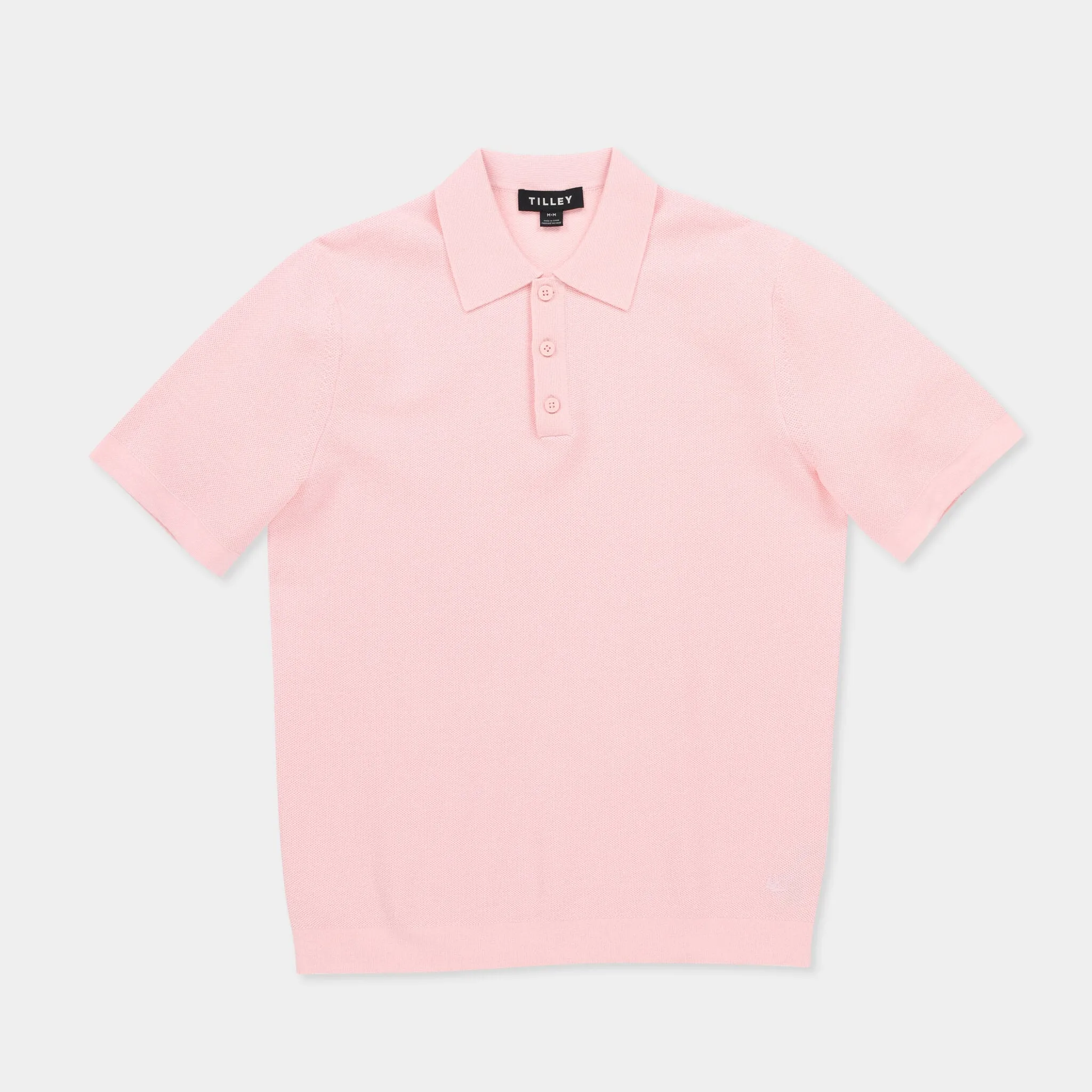 Textured Polo Sweater
