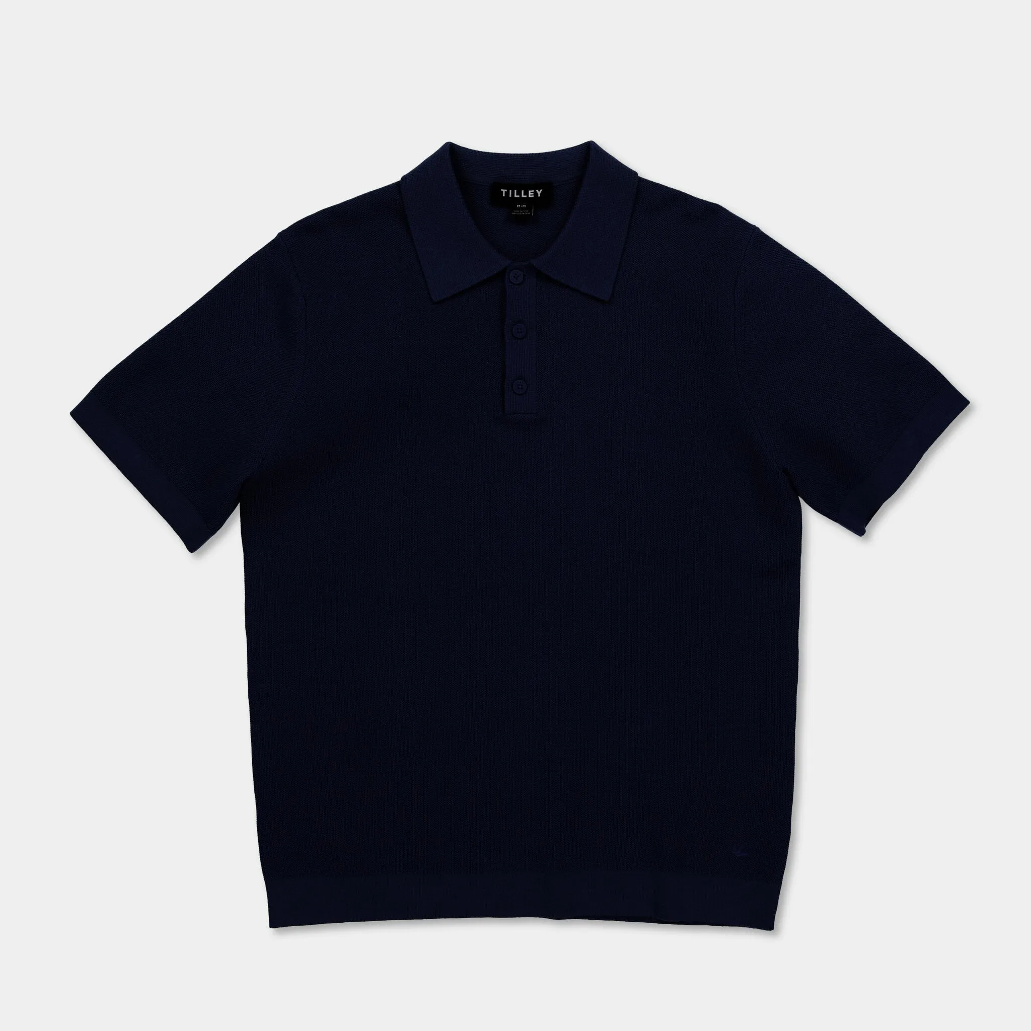 Textured Polo Sweater