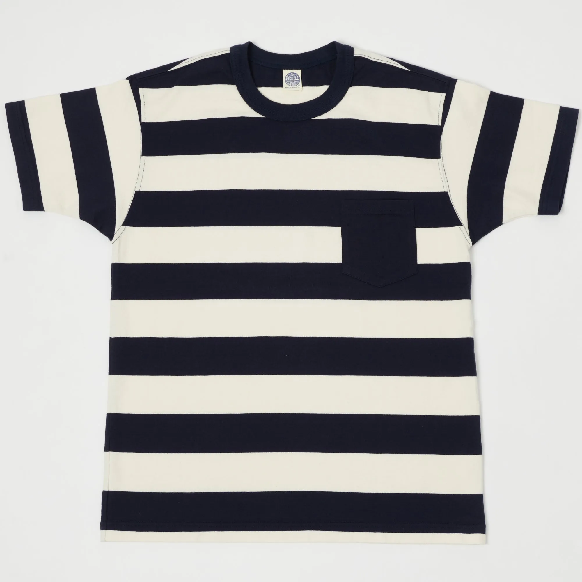 TOYS McCOY TMC1736 Border Pocket Tee - Ivory/Navy