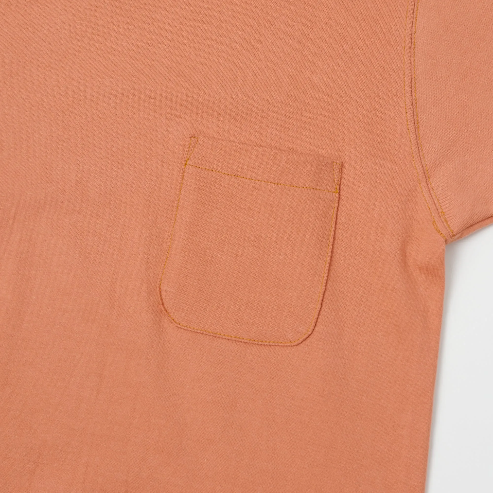 TOYS McCOY TMC2237 Ringer Pocket Tee - Carrot/Brown