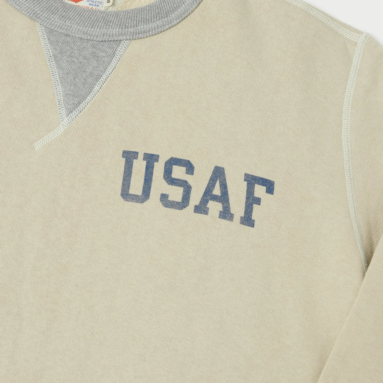 TOYS McCOY USAF Print Sweatshirt - Sand