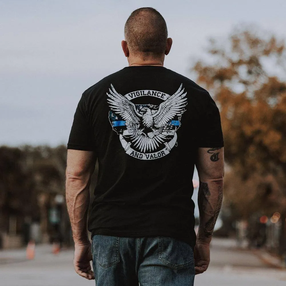 Vigilance and Valor T-Shirt - Black