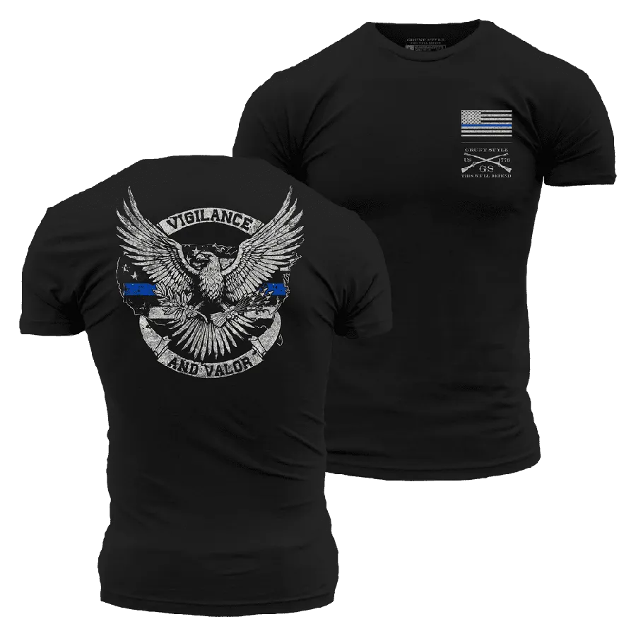 Vigilance and Valor T-Shirt - Black