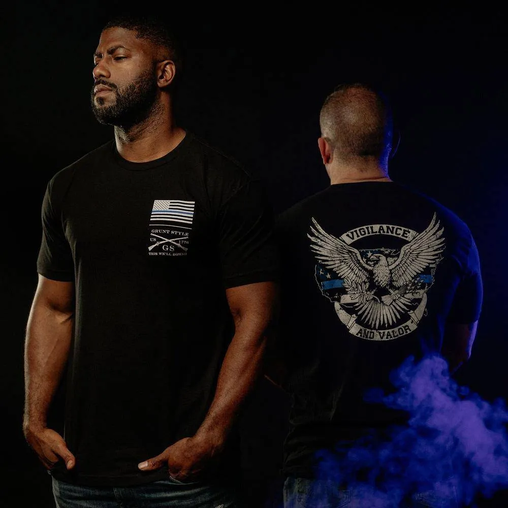 Vigilance and Valor T-Shirt - Black