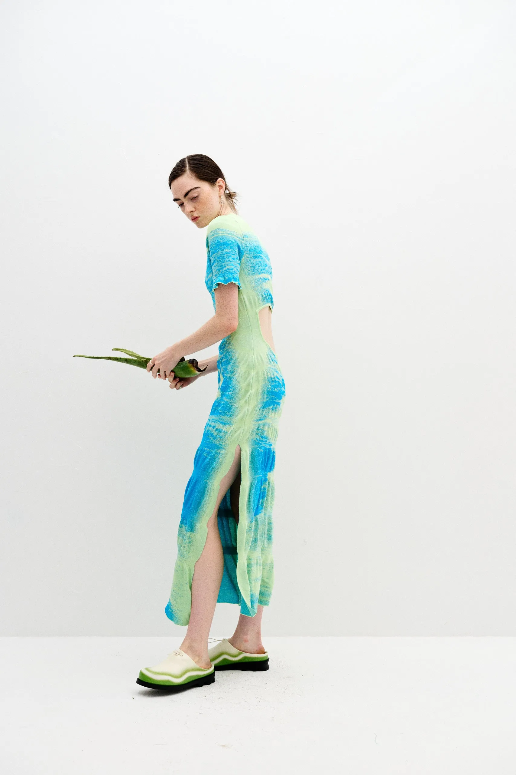 VINCA LAKE PRINT MAXI DRESS