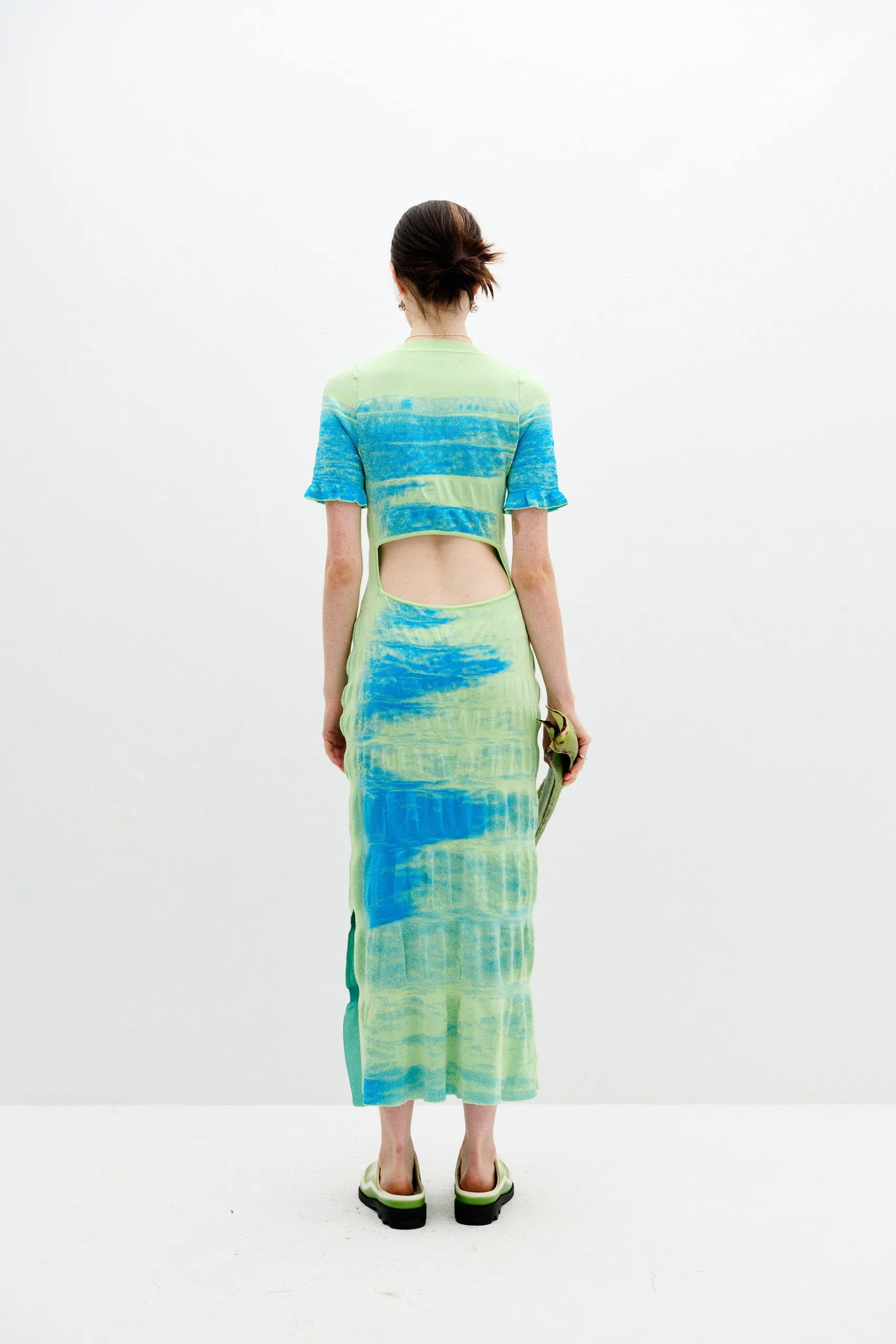 VINCA LAKE PRINT MAXI DRESS