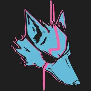 Vintage Eyepatch Wolf
