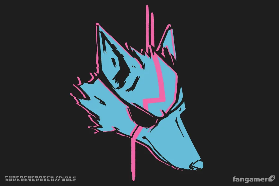 Vintage Eyepatch Wolf