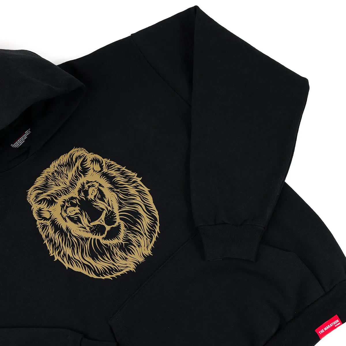 Vintage Lion Kid's Hoodie - Black/Gold