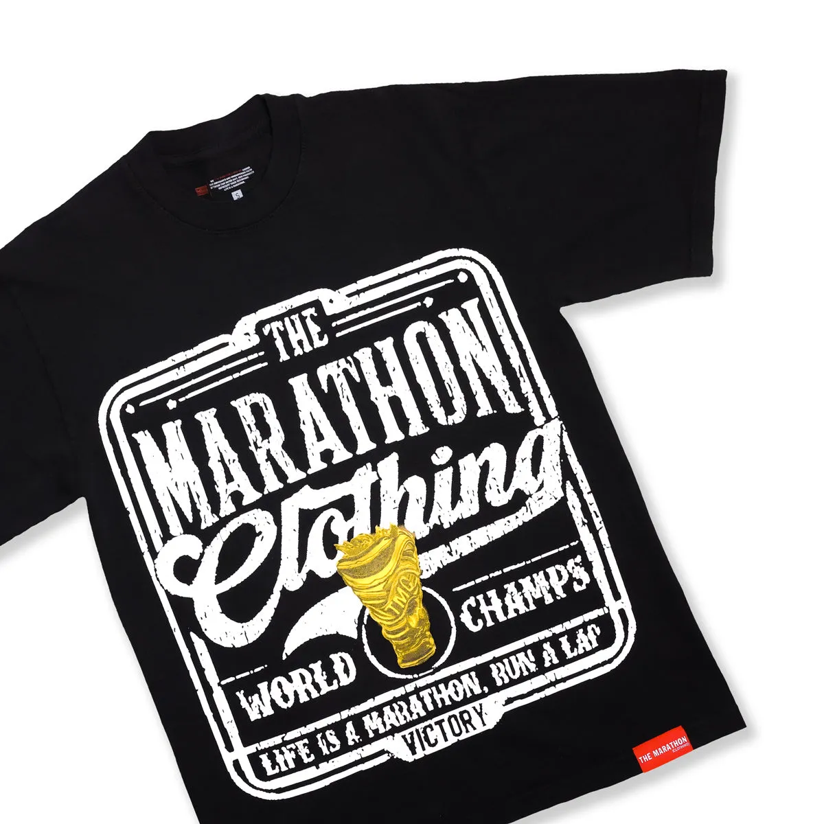 Vintage Marathon World Champs T-Shirt - Black