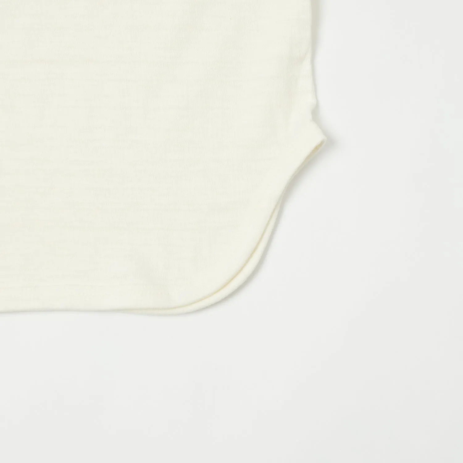Warehouse 4800 'North Shore' Baseball Tee - Cream/Bordeaux