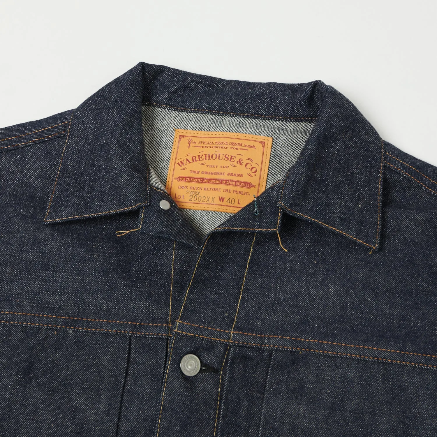 Warehouse & Co 2002XX (2000XX) 1953 Model 'Type II' Denim Jacket - Raw
