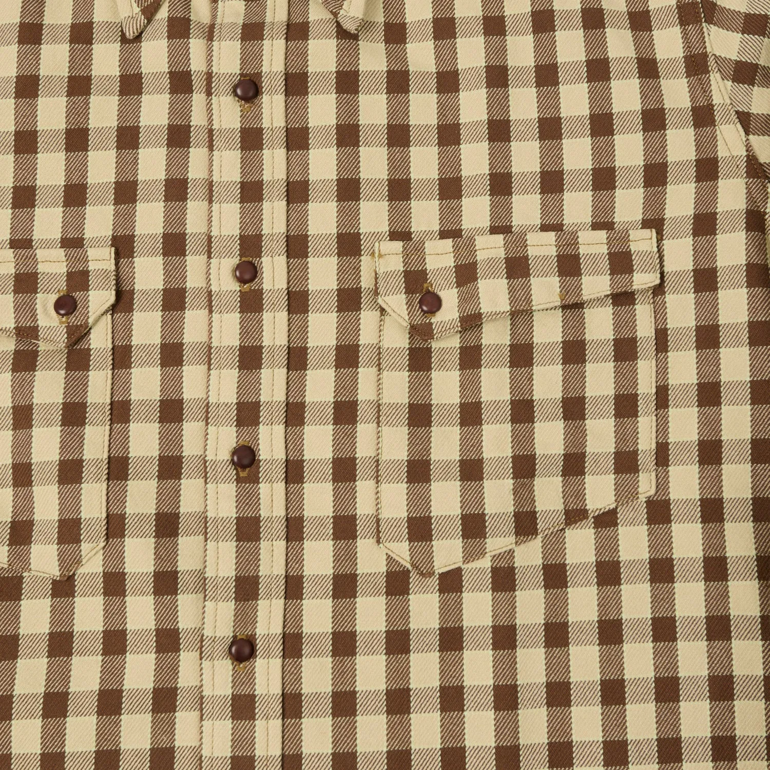 Warehouse & Co 3052 Longhorn Flannel Western Shirt - Brown