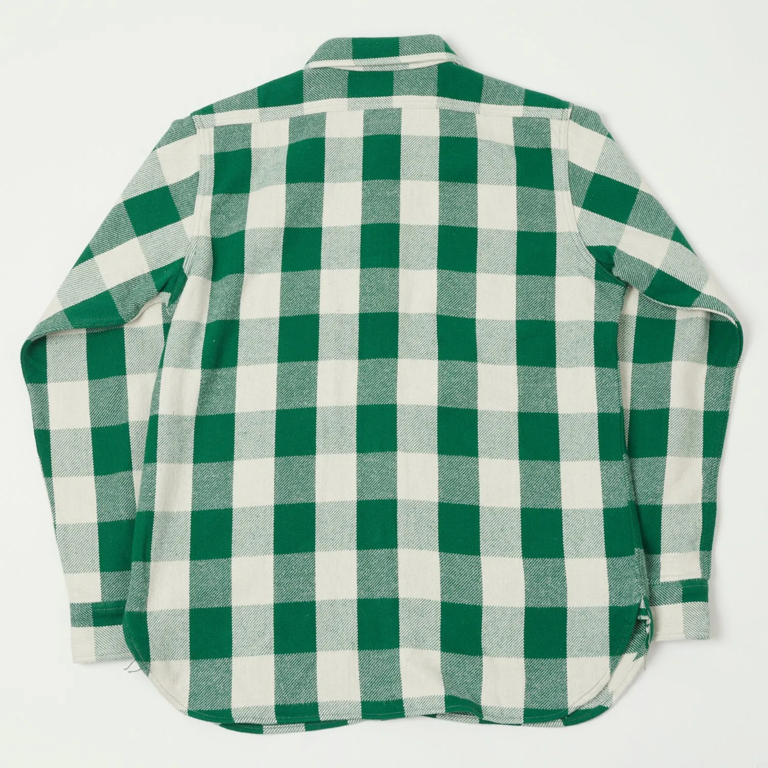 Warehouse & Co 3104 '23 'A Pattern' Flannel Shirt - Green