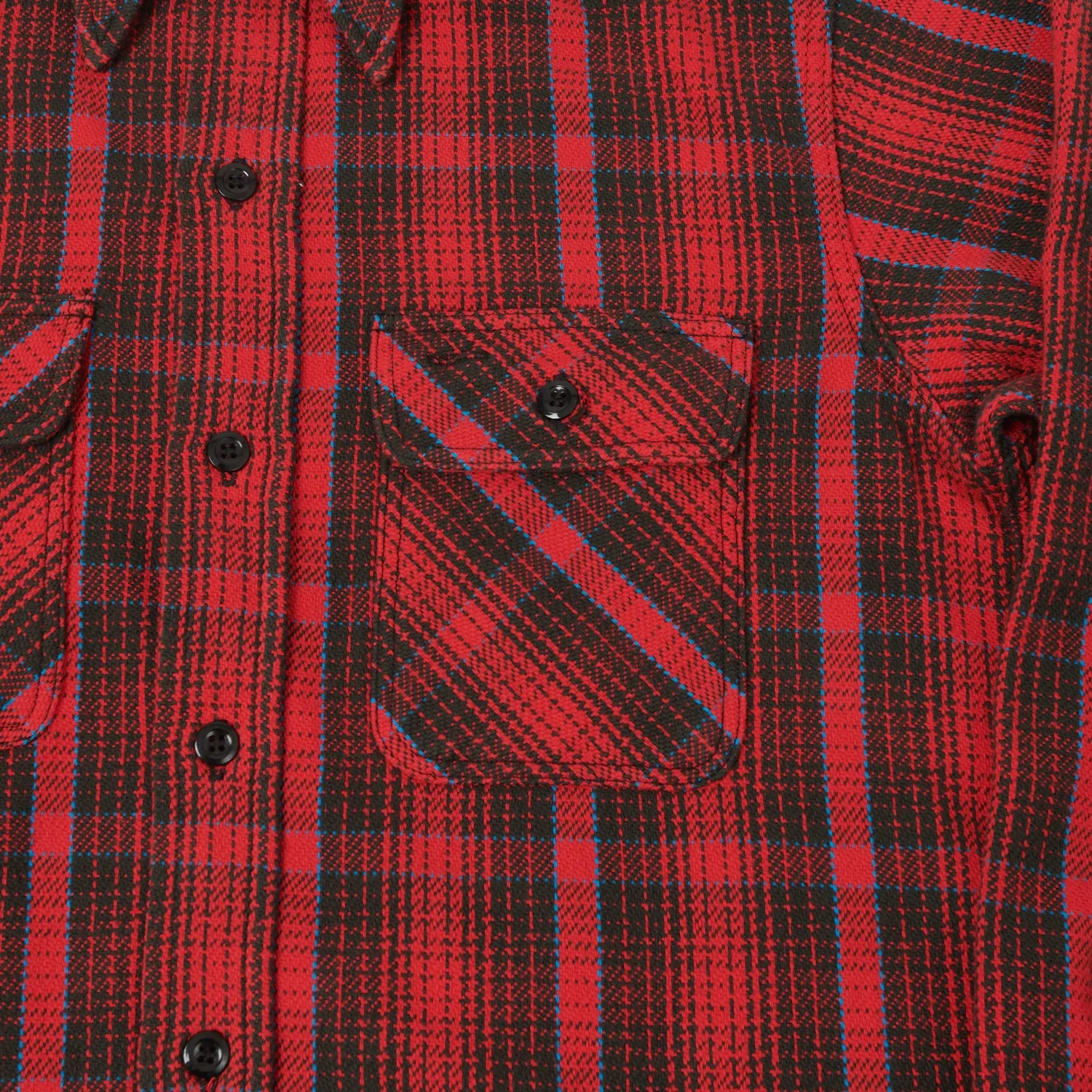 Warehouse & Co 3104  Flannel Shirt 'C Pattern' - Red