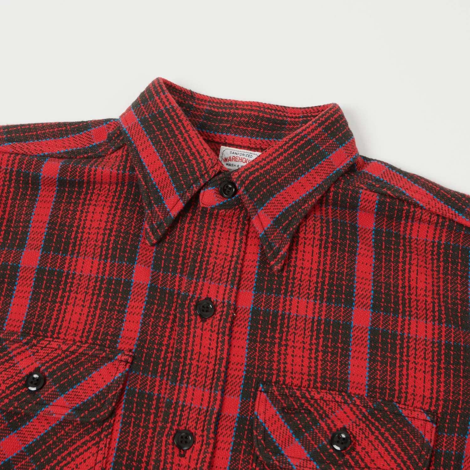 Warehouse & Co 3104  Flannel Shirt 'C Pattern' - Red