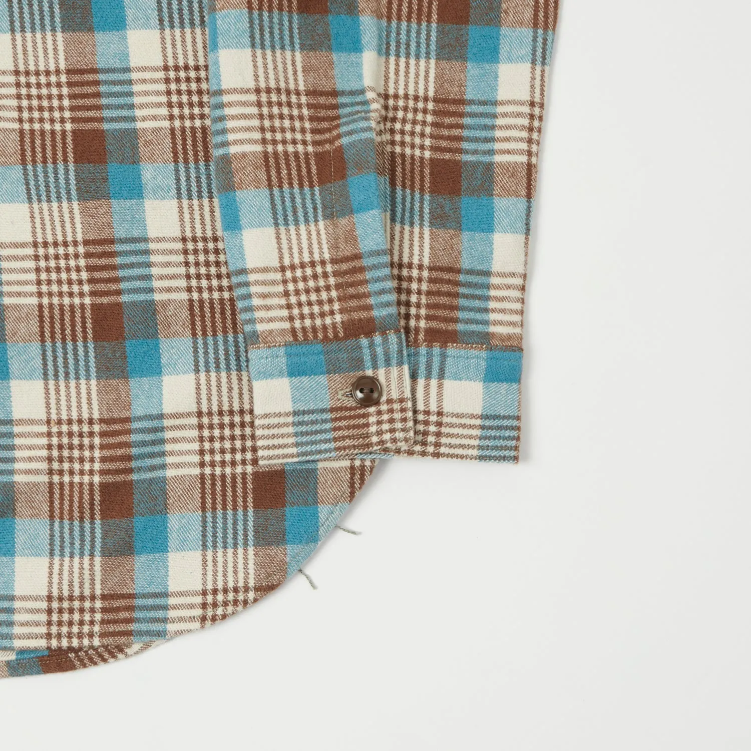 Warehouse & Co 3104  Flannel Shirt 'D Pattern' - Brown
