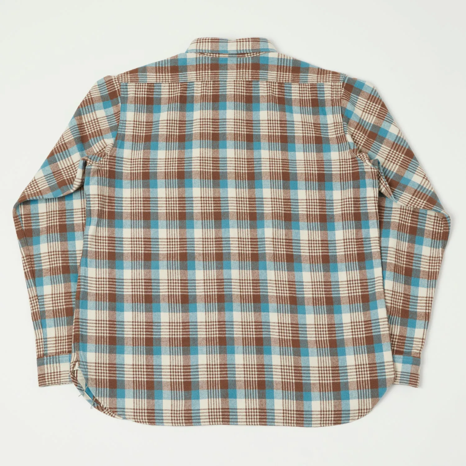 Warehouse & Co 3104  Flannel Shirt 'D Pattern' - Brown