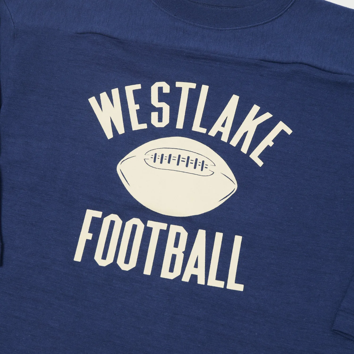 Warehouse & Co 4063 'West Lake' 3/4 Sleeve Football Tee - Navy