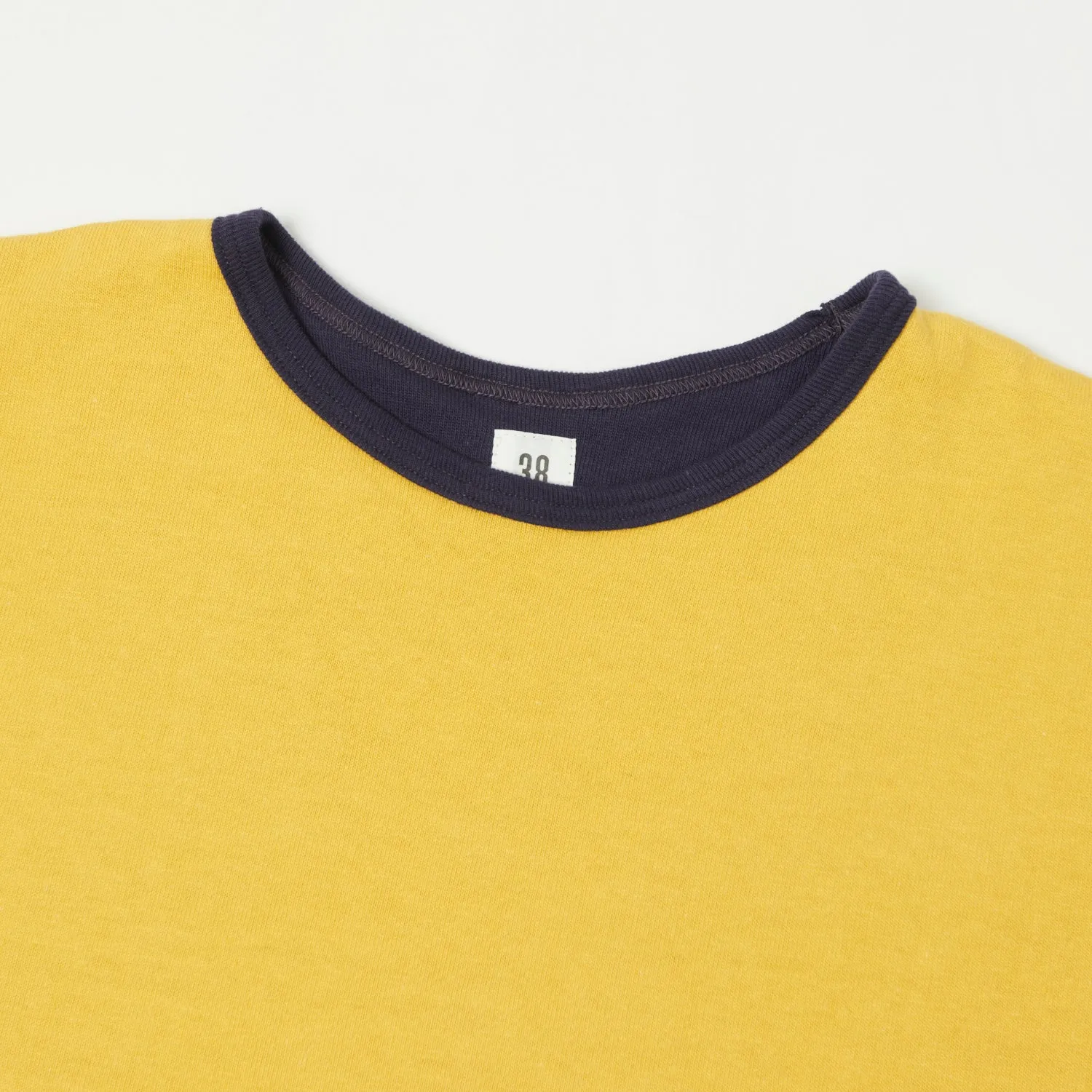 Warehouse & Co 4101 USN Reversible Tee - Yellow/Navy