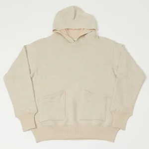 Warehouse & Co 453 Two Pocket Set-In Hooded Sweatshirt - Oatmeal