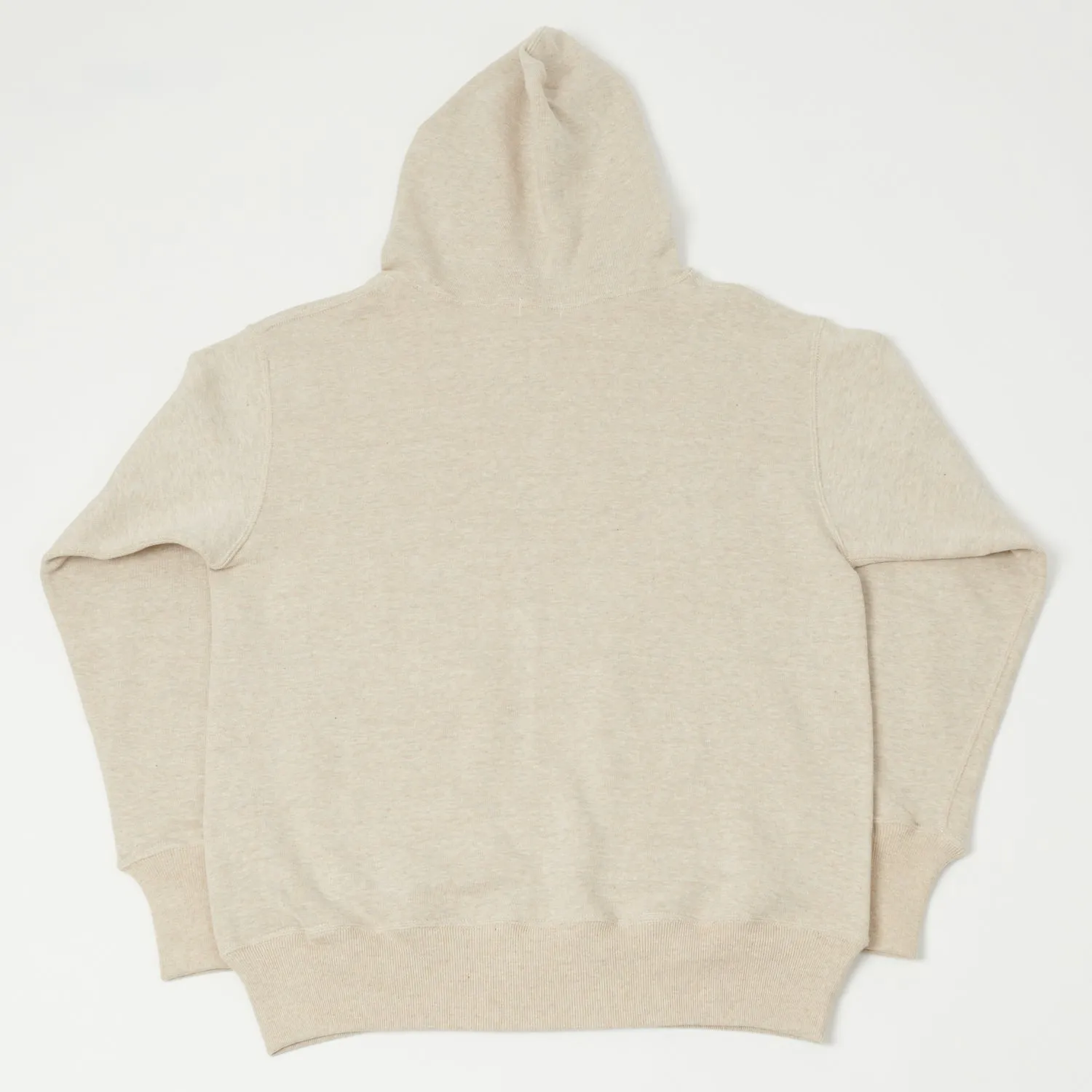 Warehouse & Co 453 Two Pocket Set-In Hooded Sweatshirt - Oatmeal
