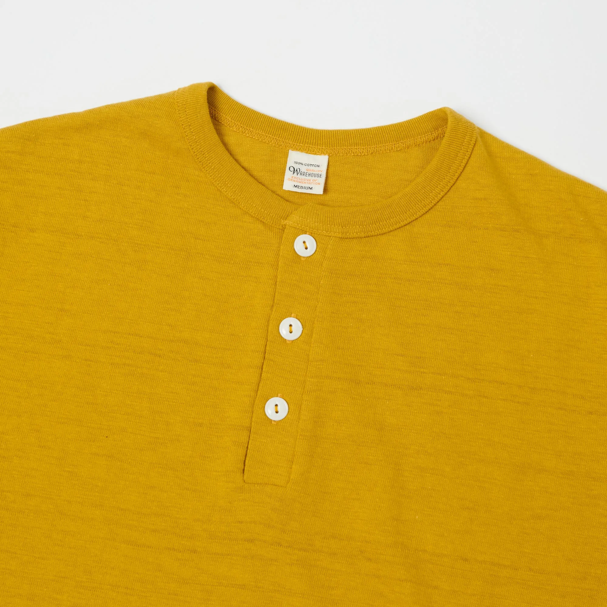 Warehouse & Co 4601 S/S Henley - Mustard