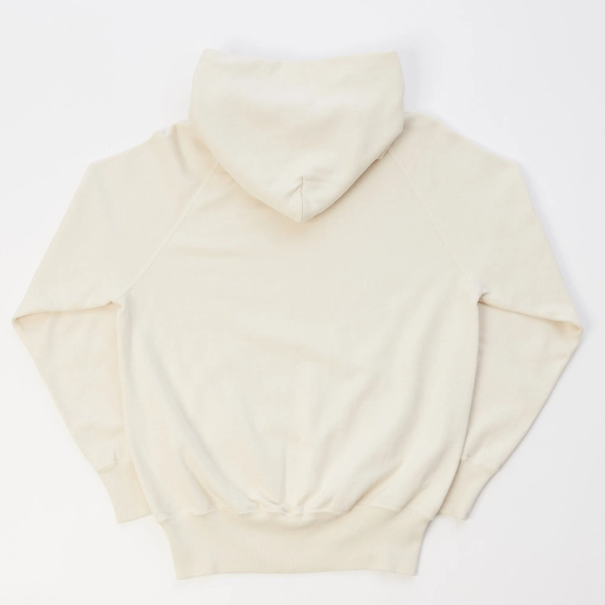 Warehouse & Co 462 Plain Hooded Sweatshirt - Cream