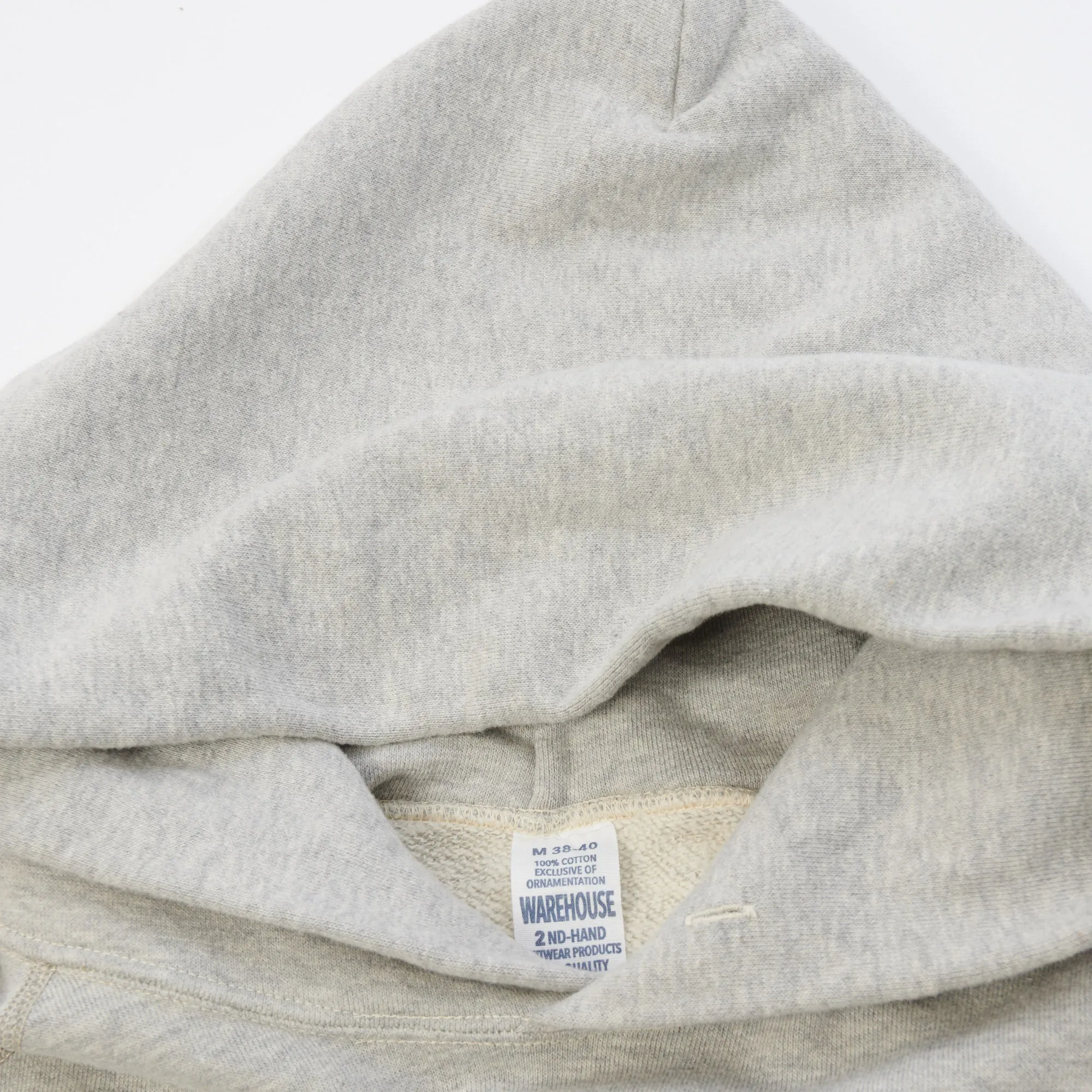 Warehouse & Co 462 Plain Hooded Sweatshirt - Heather Grey