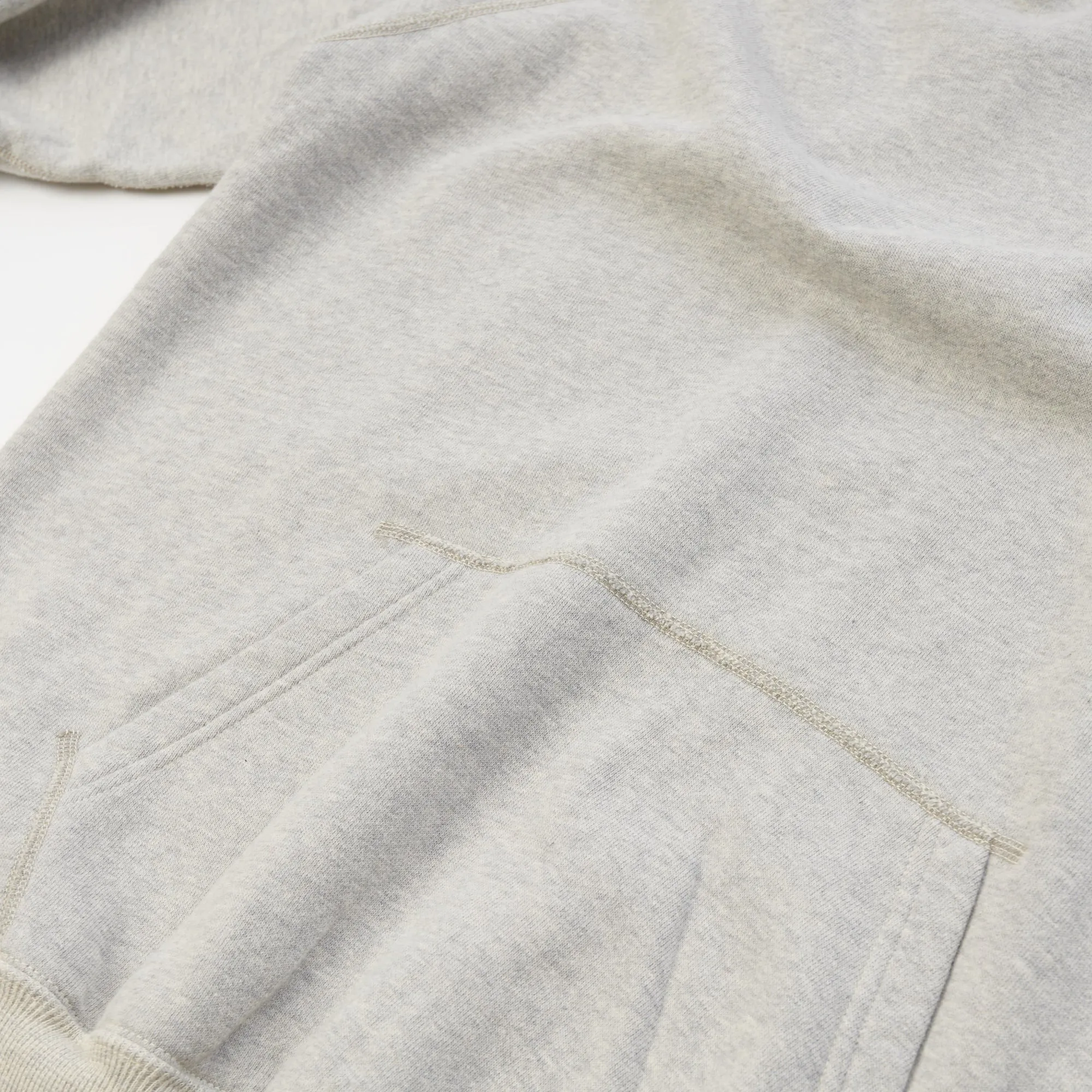 Warehouse & Co 462 Plain Hooded Sweatshirt - Heather Grey