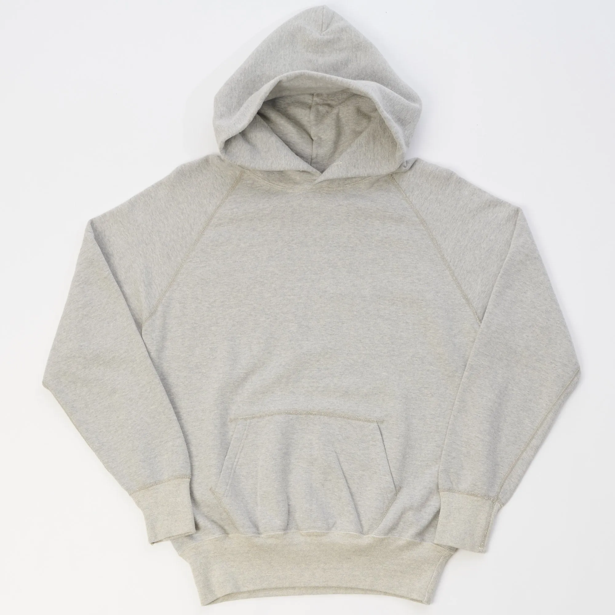 Warehouse & Co 462 Plain Hooded Sweatshirt - Heather Grey