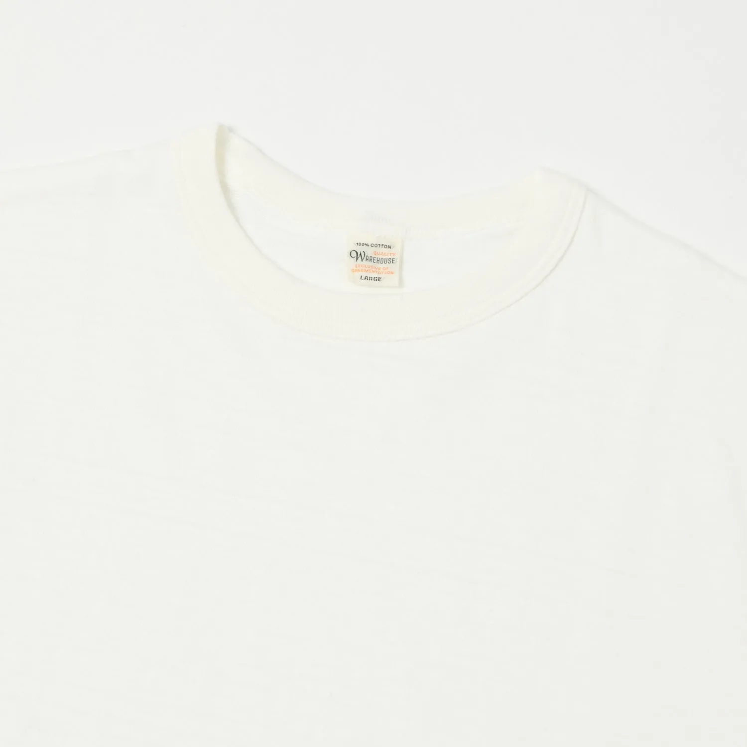Warehouse & Co 5906 L/S Crew Neck Tee - Off White